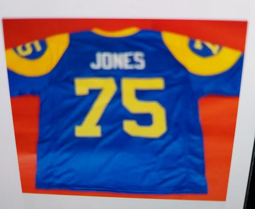 Men Los Angeles Rams #75 Jones blue Nike Limited NFL  2025  Jersey